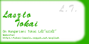 laszlo tokai business card